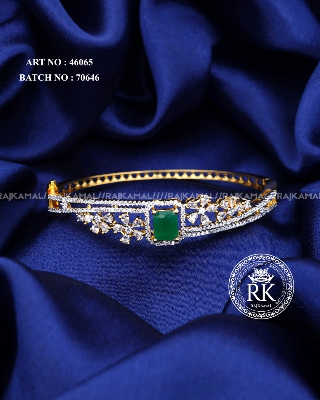 Premium Gold Plated Stoned Kada