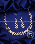 Gold Plated Diamond Cut Necklace Set