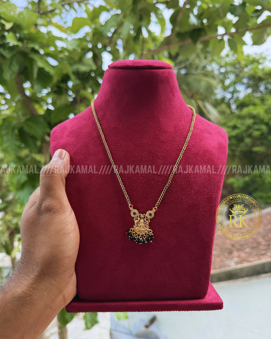 Lakshmi Devi Golden Black Beads