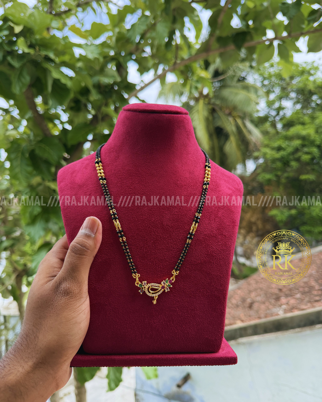 Minimalist Black Beads Necklace | Imitation Jewellery