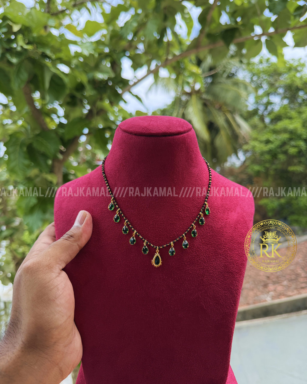 Minimalist Colour Stone Black Beads | Imitation Jewellery