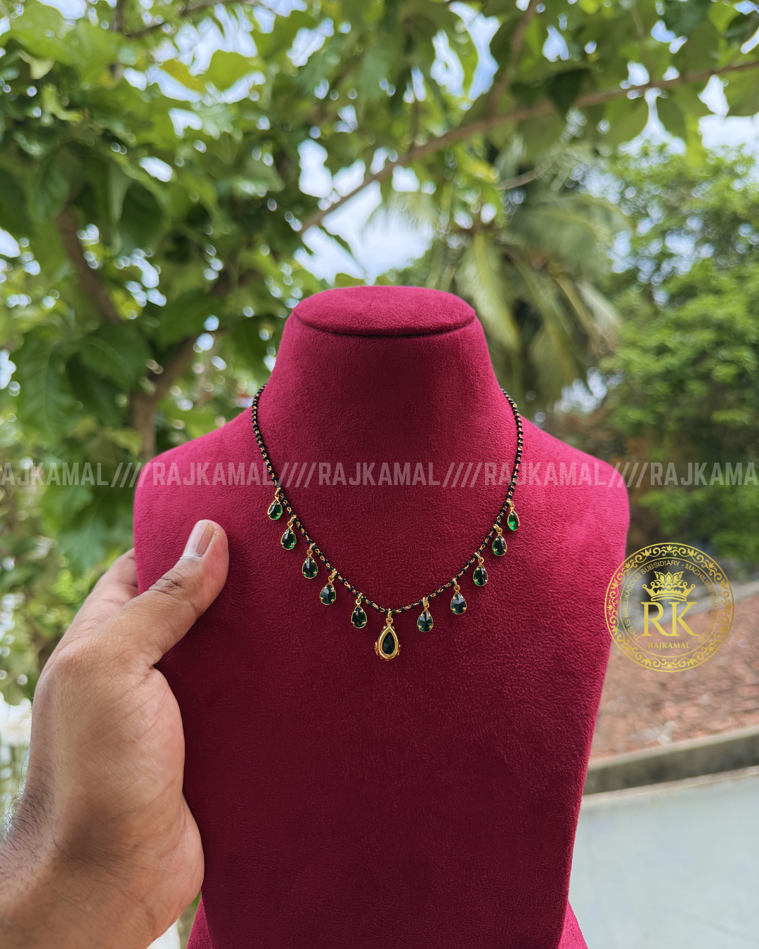 Minimalist Colour Stone Black Beads | Imitation Jewellery