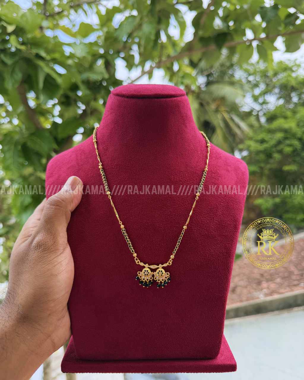 Mangalasutra Black Beads Necklace | Imitation Jewellery