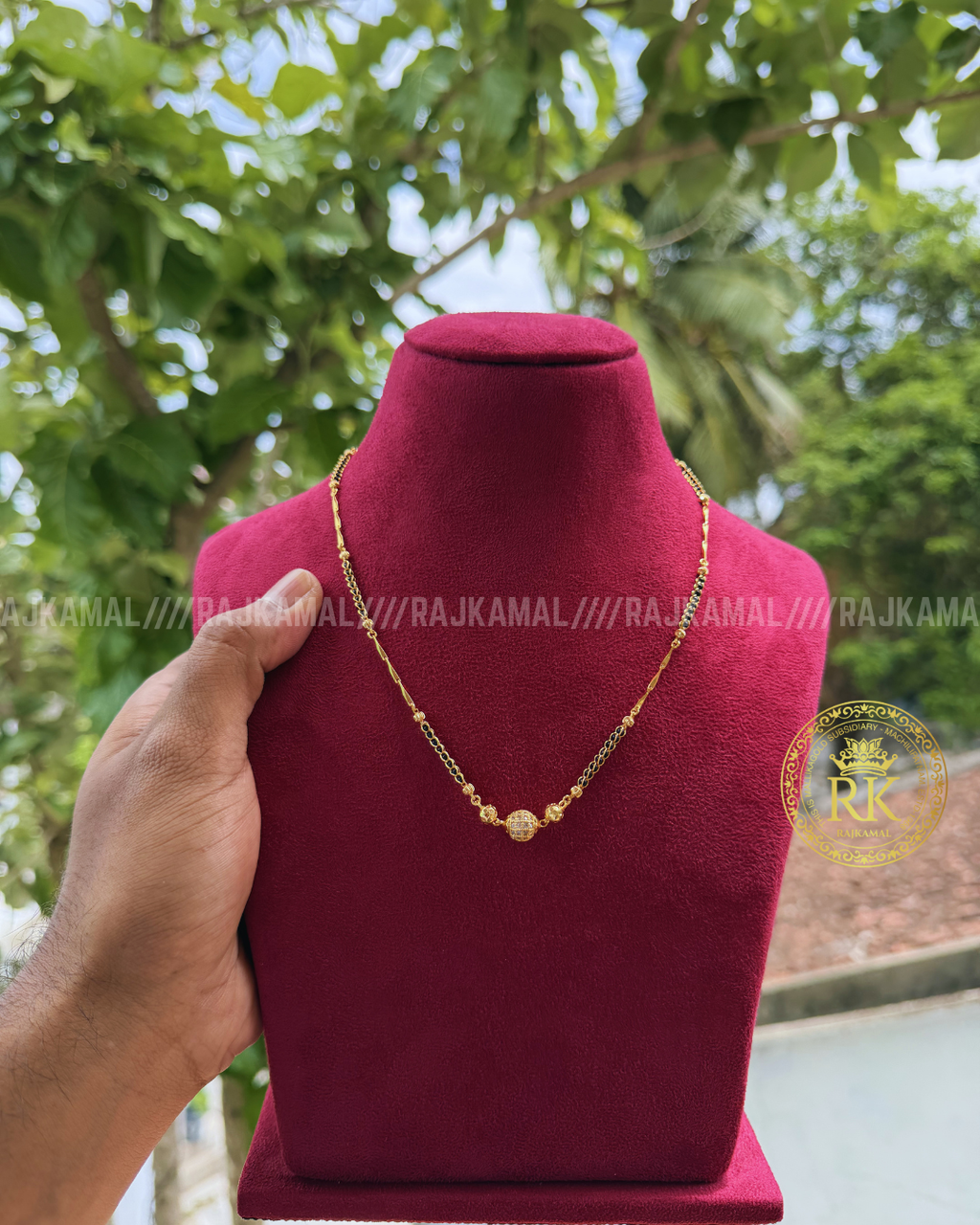 Ball Shapes Black Beads Necklace | Imitation Jewellery