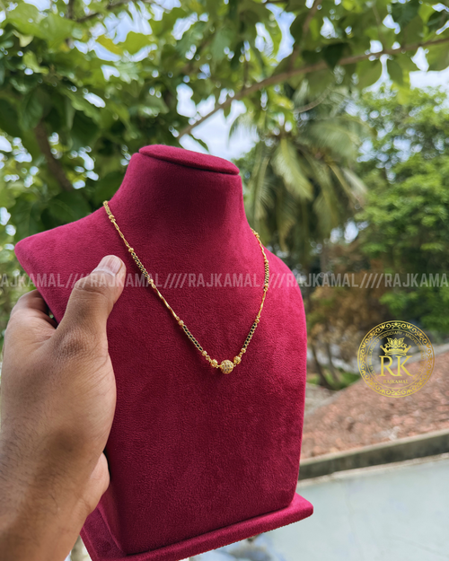 Ball Shapes Black Beads Necklace