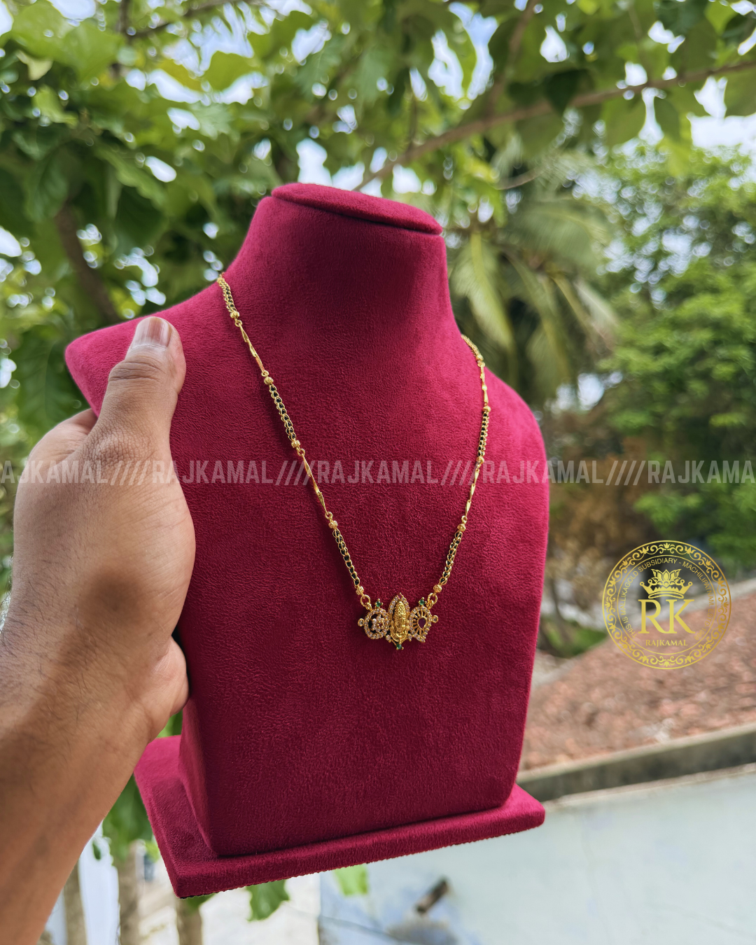 Venkateswara Swami Black Beads | Traditional Jewellery