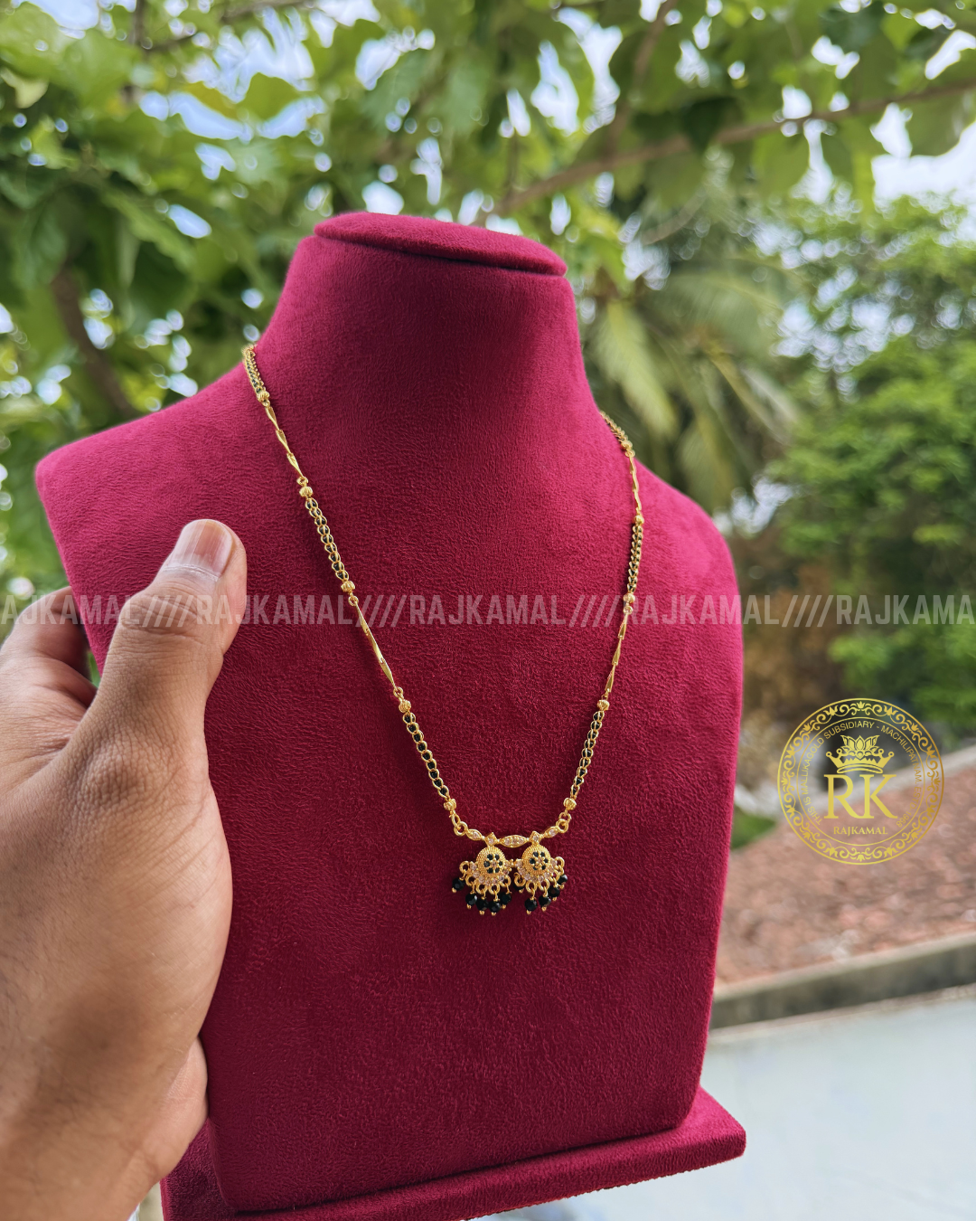 Mangalasutra Black Beads Necklace | Imitation Jewellery