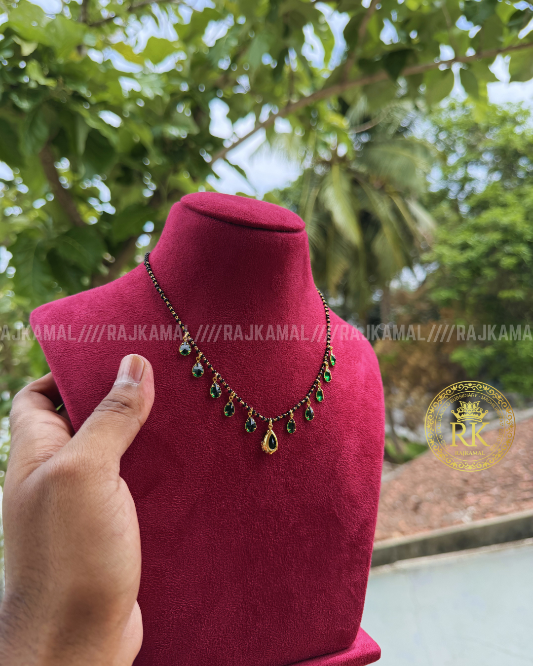 Minimalist Colour Stone Black Beads | Imitation Jewellery