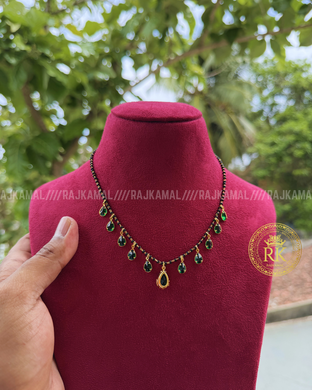 Minimalist Colour Stone Black Beads | Imitation Jewellery