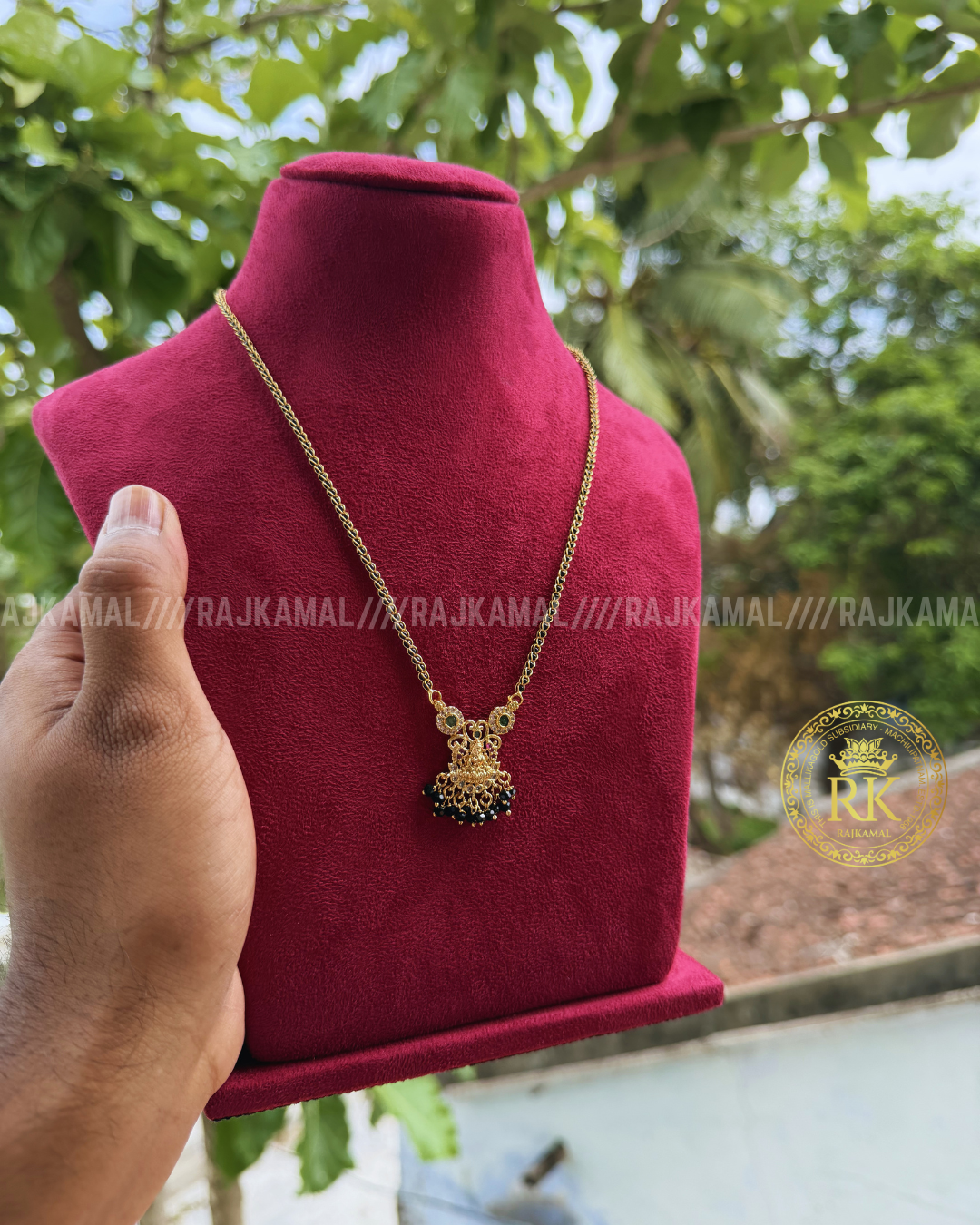 Lakshmi Devi Golden Black Beads