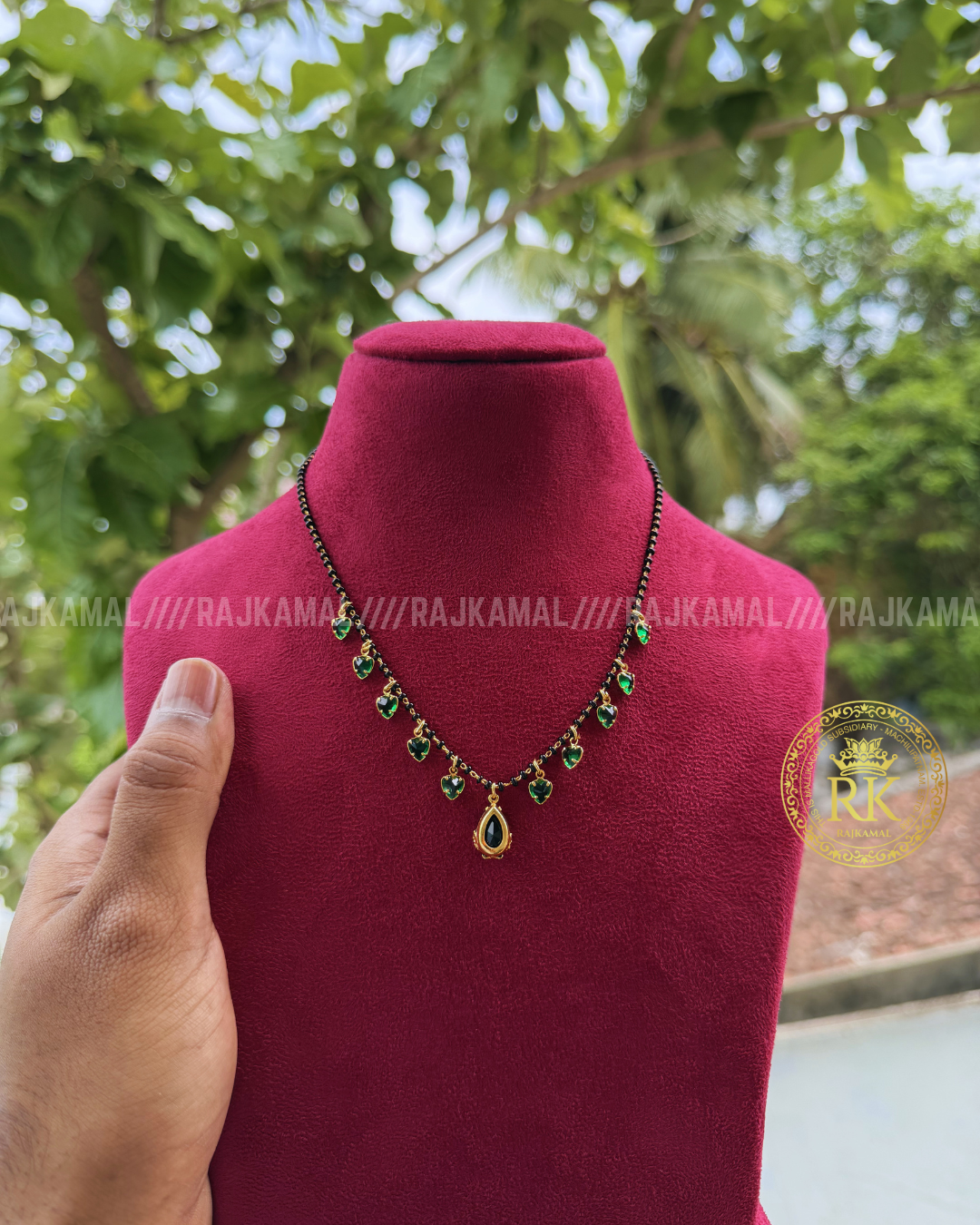Minimalist Colour Stone Black Beads | Imitation Jewellery