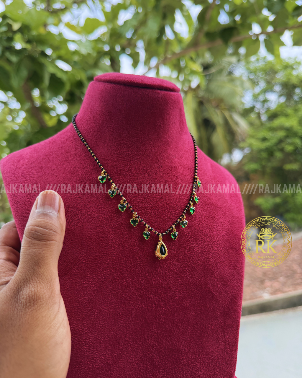 Minimalist Colour Stone Black Beads | Imitation Jewellery
