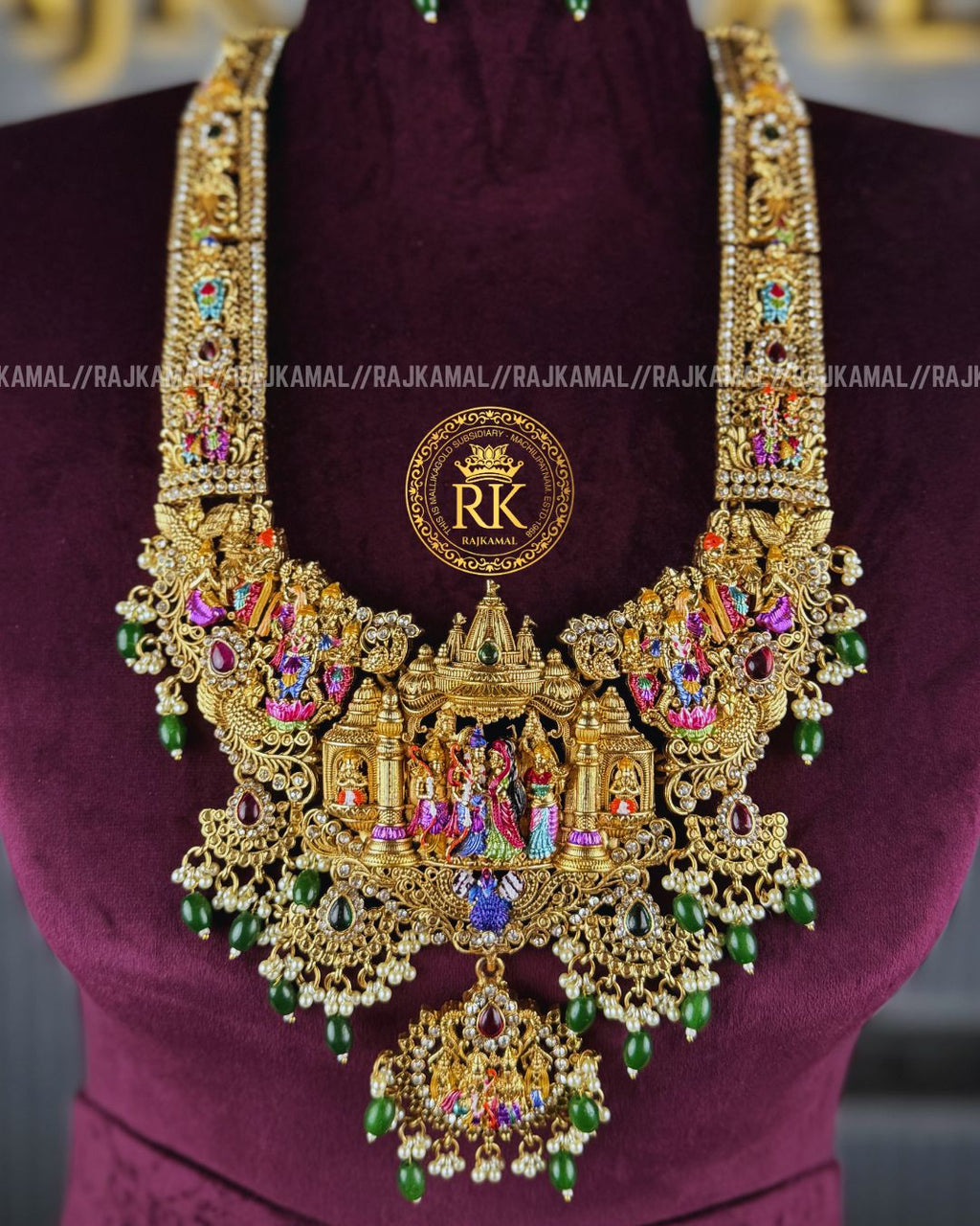Premium Matte Finish Sita Rama Temple Haram