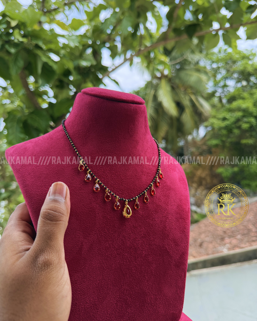 Minimalist Colour Stone Black Beads | Imitation Jewellery