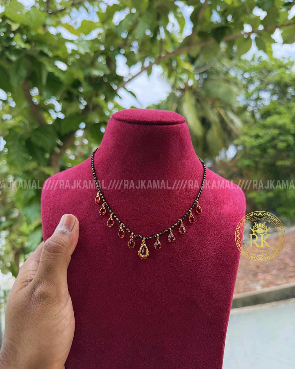 Minimalist Colour Stone Black Beads | Imitation Jewellery