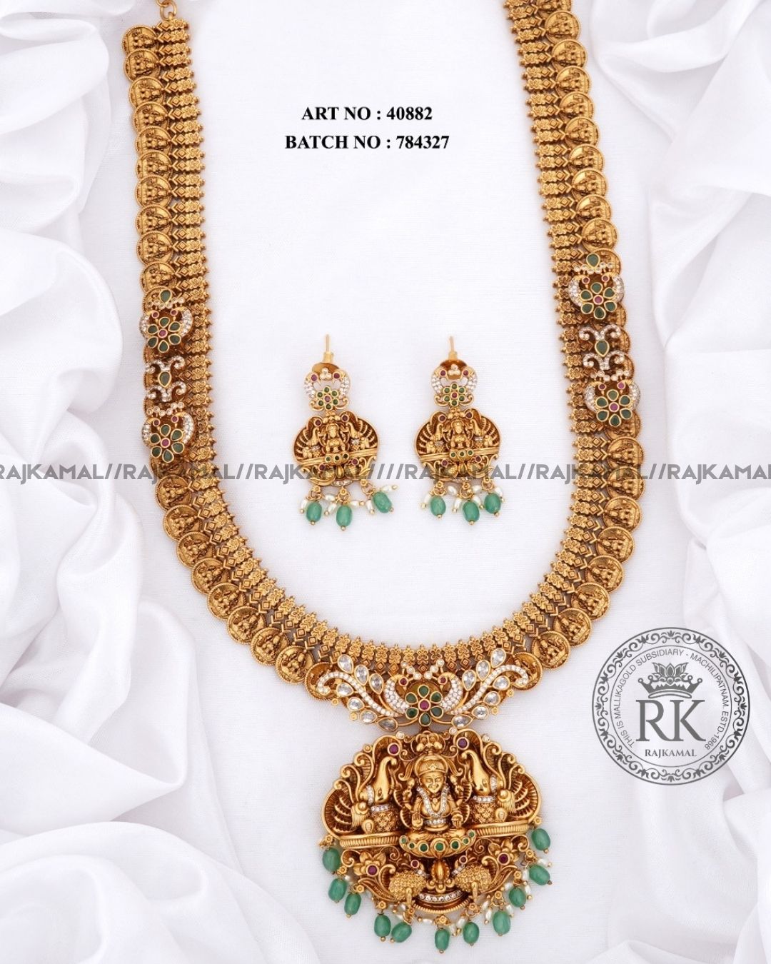 Premium Lakshmi Devi Necklace Set
