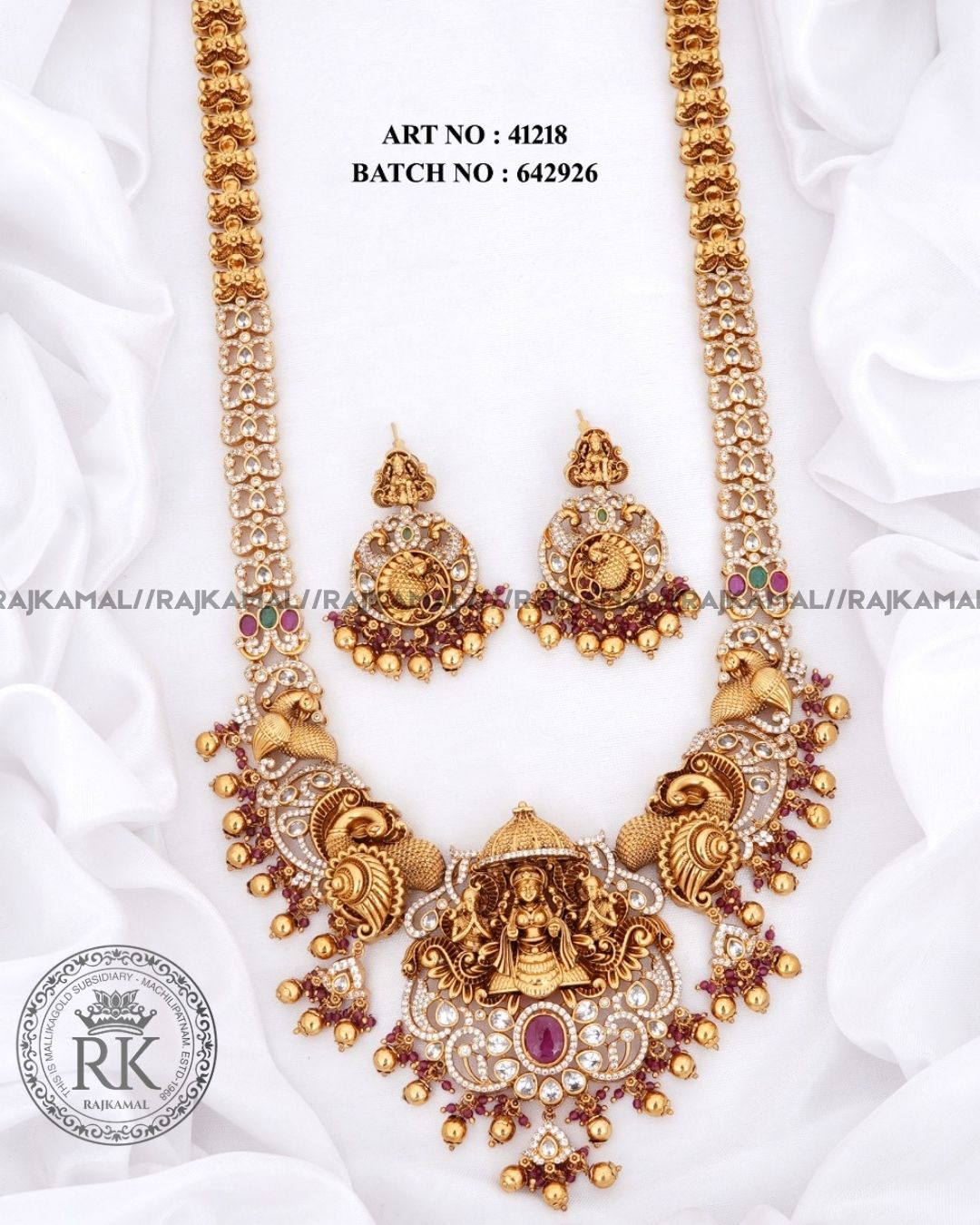 Premium Lakshmi Devi Necklace Set