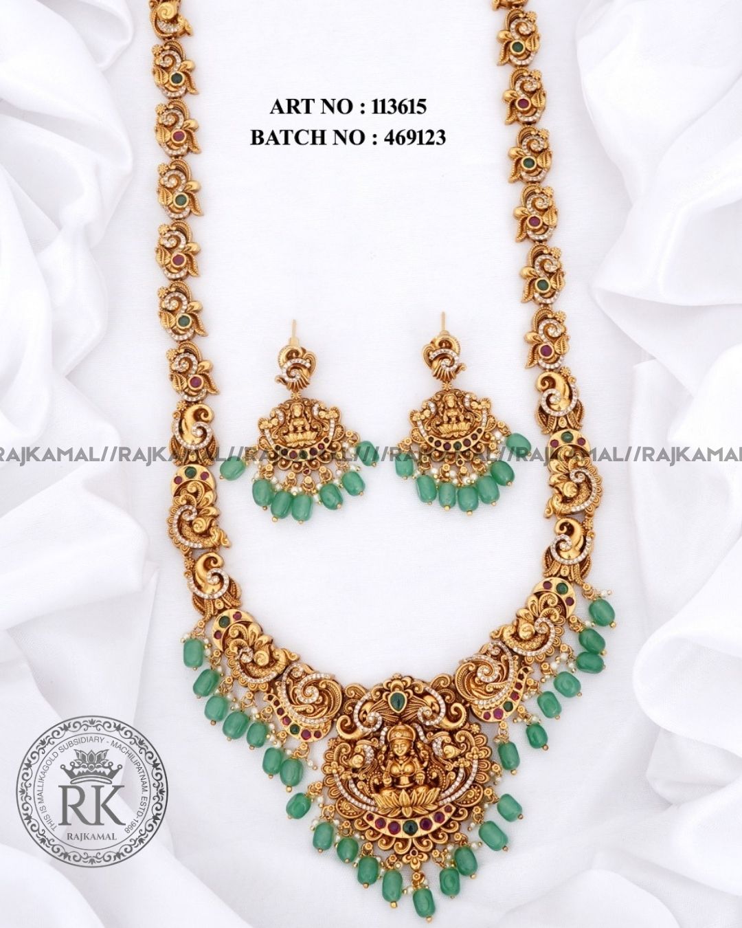 Premium Lakshmi Devi Necklace Set