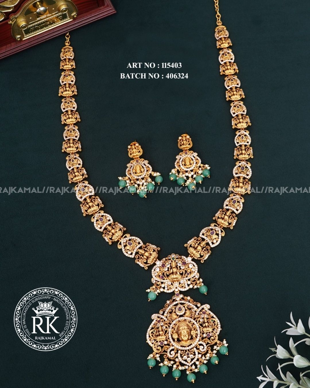 Premium Venkateswara Swami Necklace Set