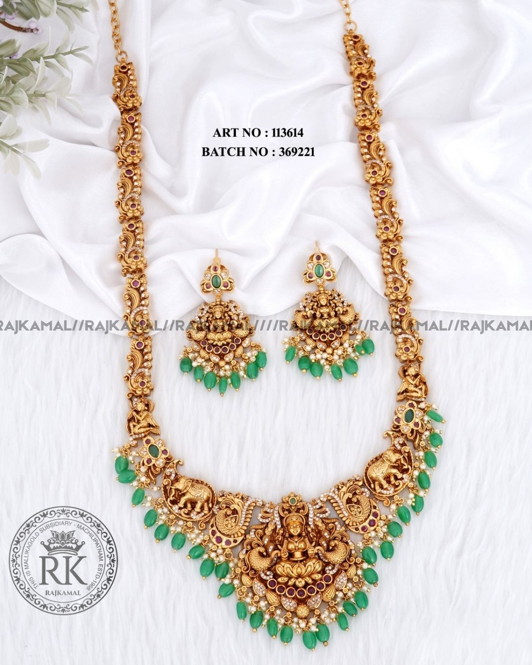 Premium Lakshmi Devi Necklace Set