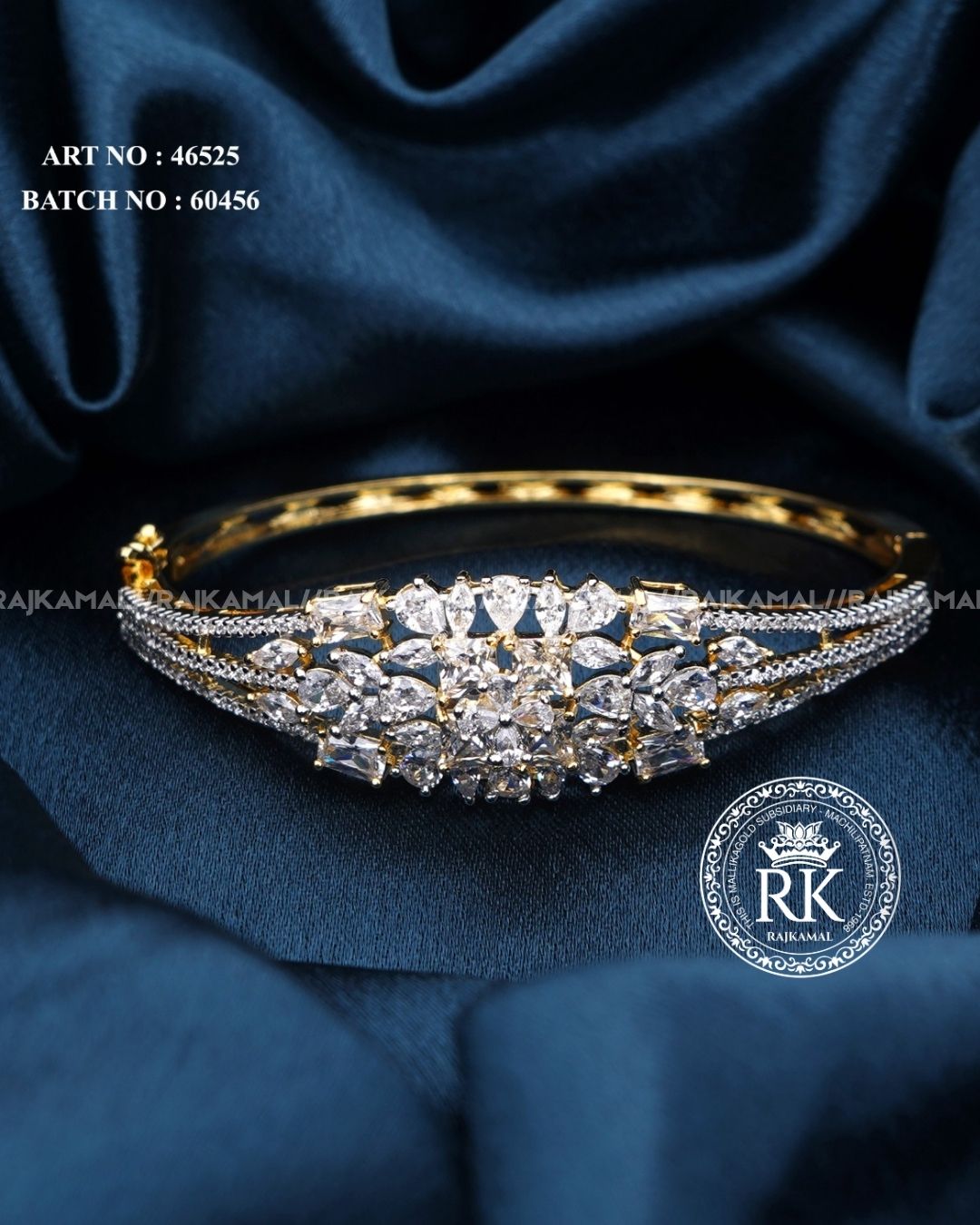 Premium Gold Plated Stoned Kada